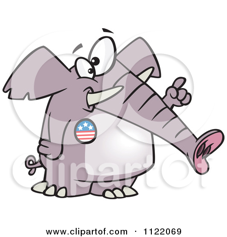 Royalty Free  Rf  Clip Art Illustration Of A Cartoon Birthday Elephant