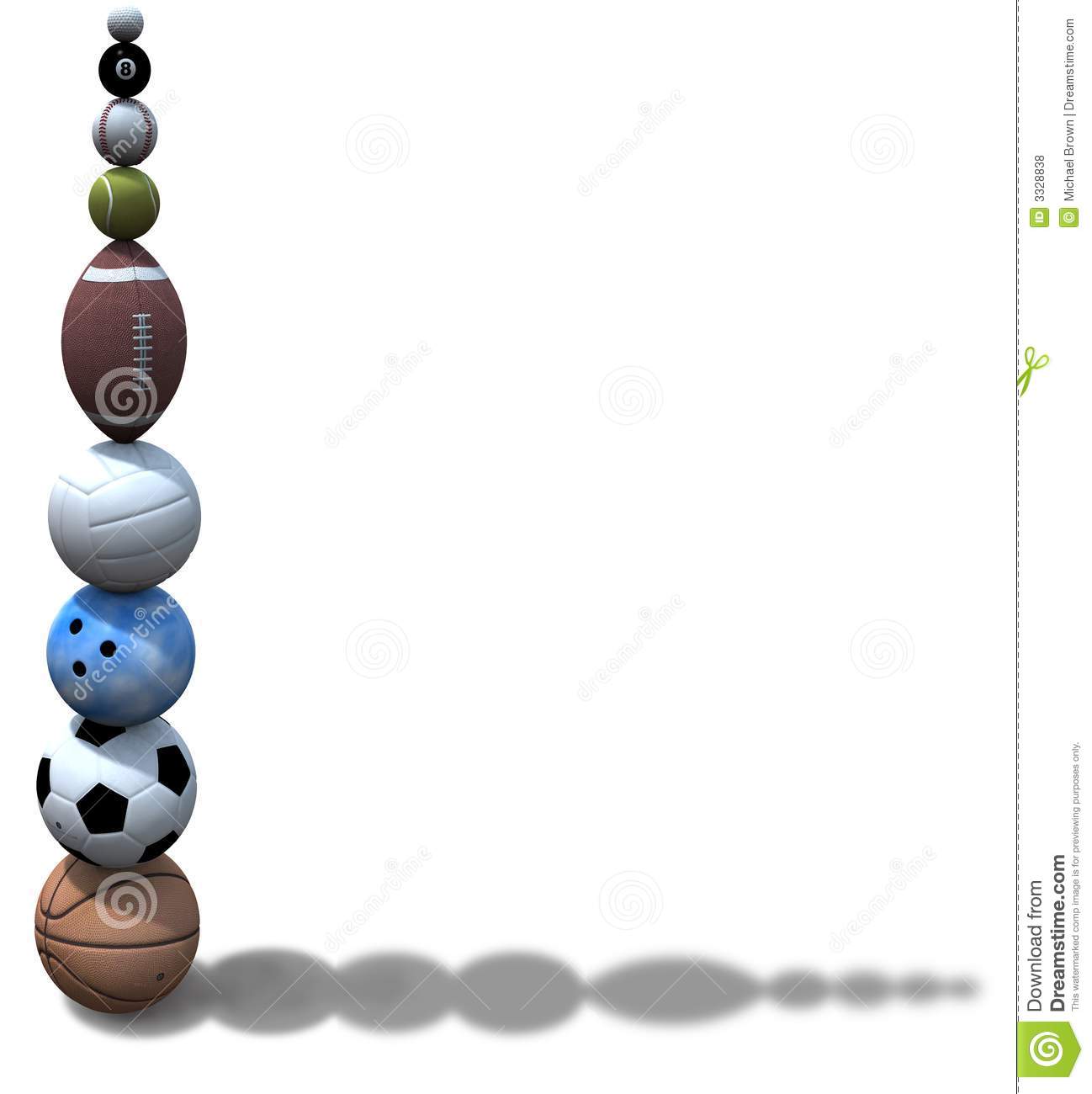 Sports Ball Stack Background Royalty Free Stock Photos   Image