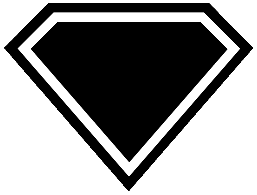 Superman Diamond Outline   Clipart Best