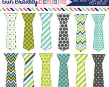 Tie Clipart Graphics Lime Green Blue Charcoal Gray Little Man Tie    