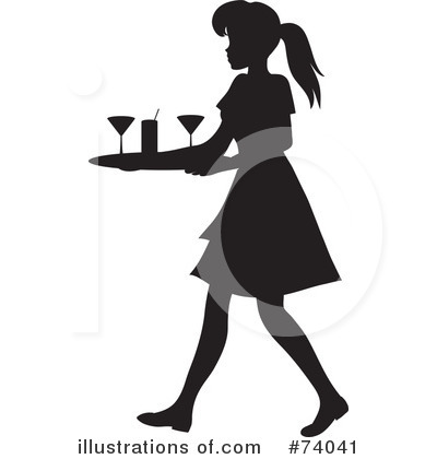 Waitress Clipart  74041   Illustration By Rosie Piter