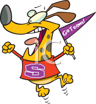 0809 2314 2537 Dog School Sports Team Mascot Clip Art Clipart Image