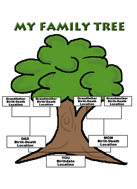 Family Tree Clipart Black And White   Clipart Panda   Free Clipart