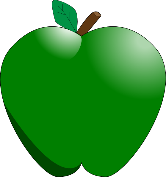Green Apple Clip Art At Clker Com   Vector Clip Art Online Royalty