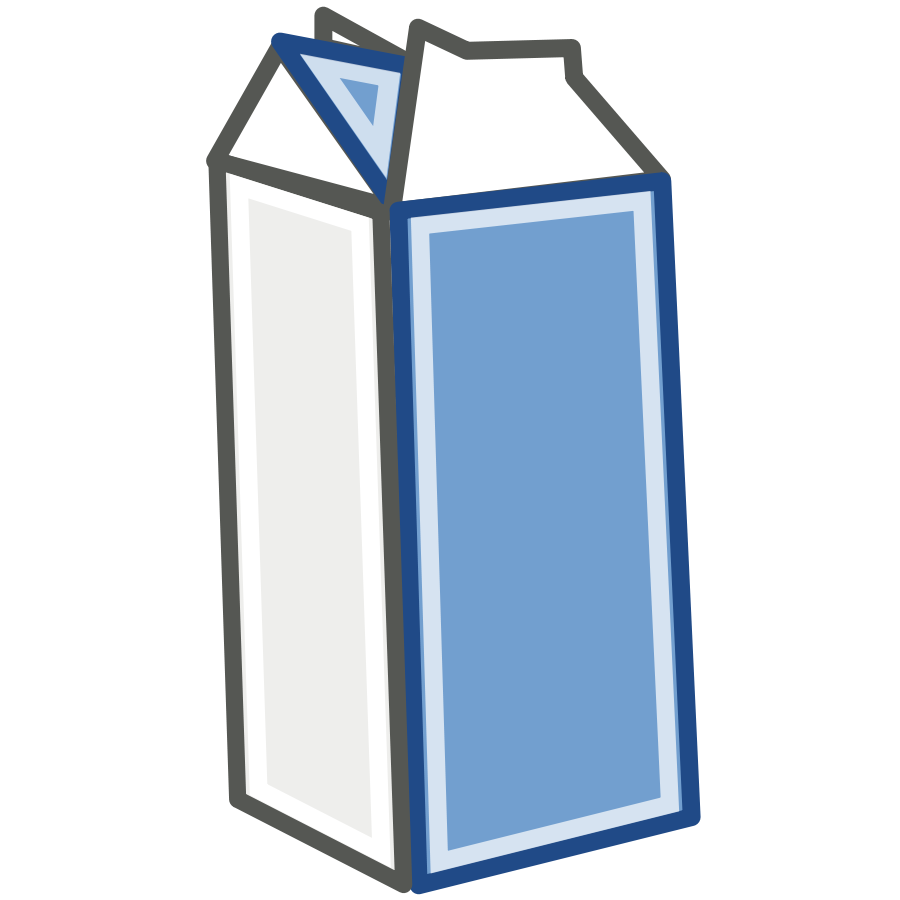 Milk Clip Art Rugby471 Tango Style Milk Carton Vector Clipart Png