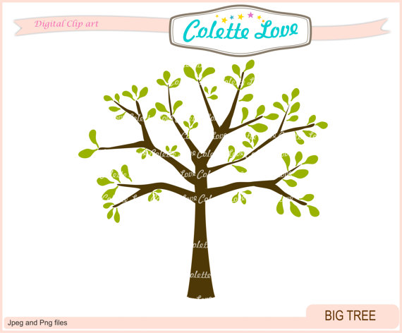 Modern Family Tree Clipart