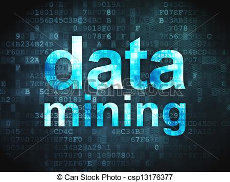 Of Data Concept  Data Mining On Digital Background   Data    