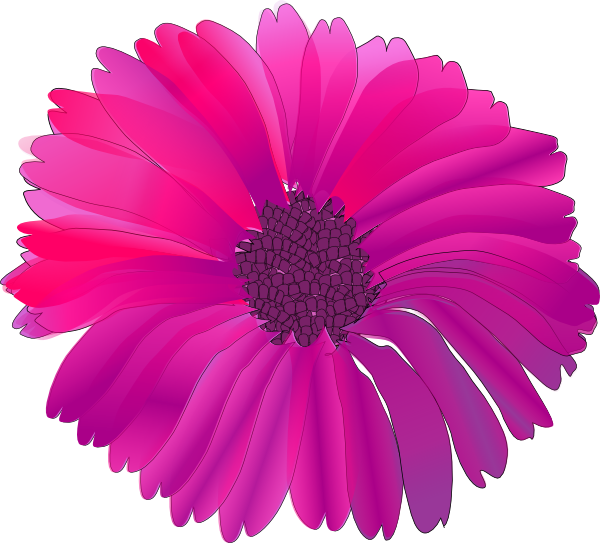 Pink Flower 14 Clip Art At Clker Com   Vector Clip Art Online Royalty