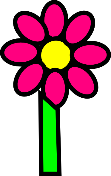 Pink Flower With Stem Clipart   Clipart Panda   Free Clipart Images