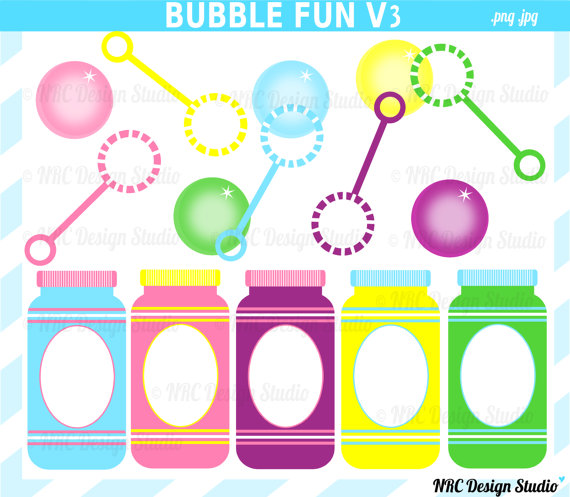 Sale   Bubble Fun Clip Art   Summer Clip Art   Digital Bubbles Clipart