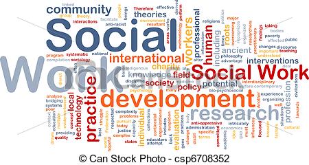 Social Work Background Concept   Csp6708352