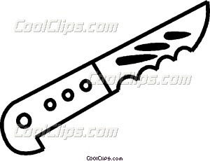 Steak Knife Vector Clip Art