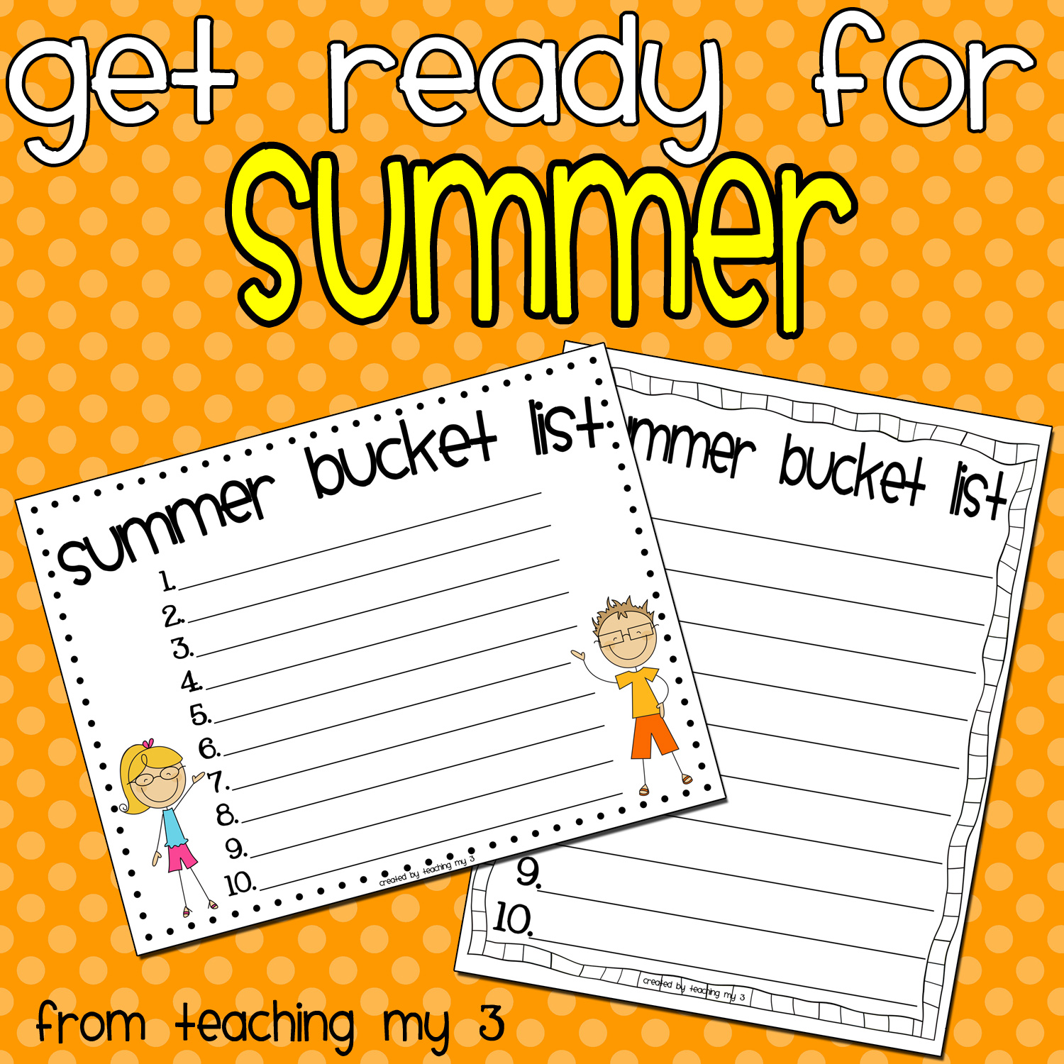 Teaching Blog Addict  Creative Writing  Summer Bucket List
