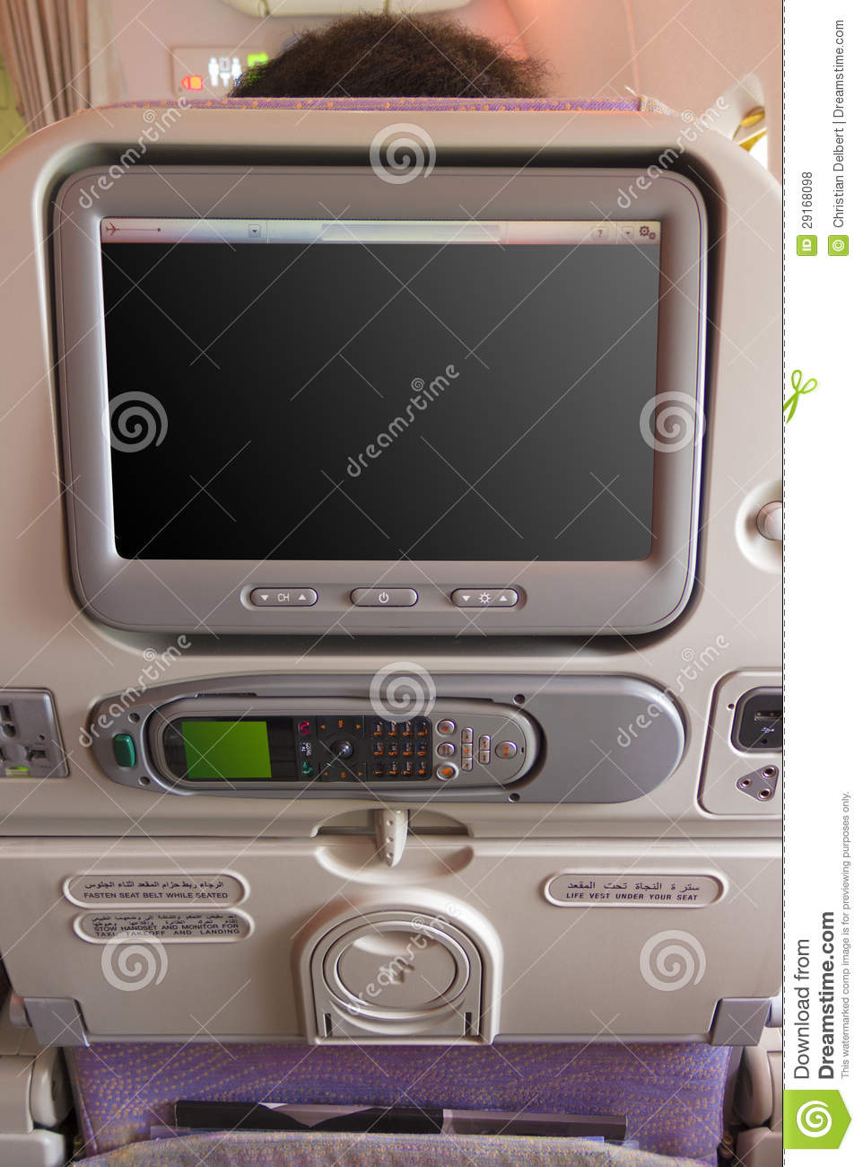 Airline Seat Back Royalty Free Stock Photos   Image  29168098
