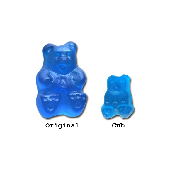 Blue Gummy Bear Candy Cubs 12 Flavors Baby Gummy