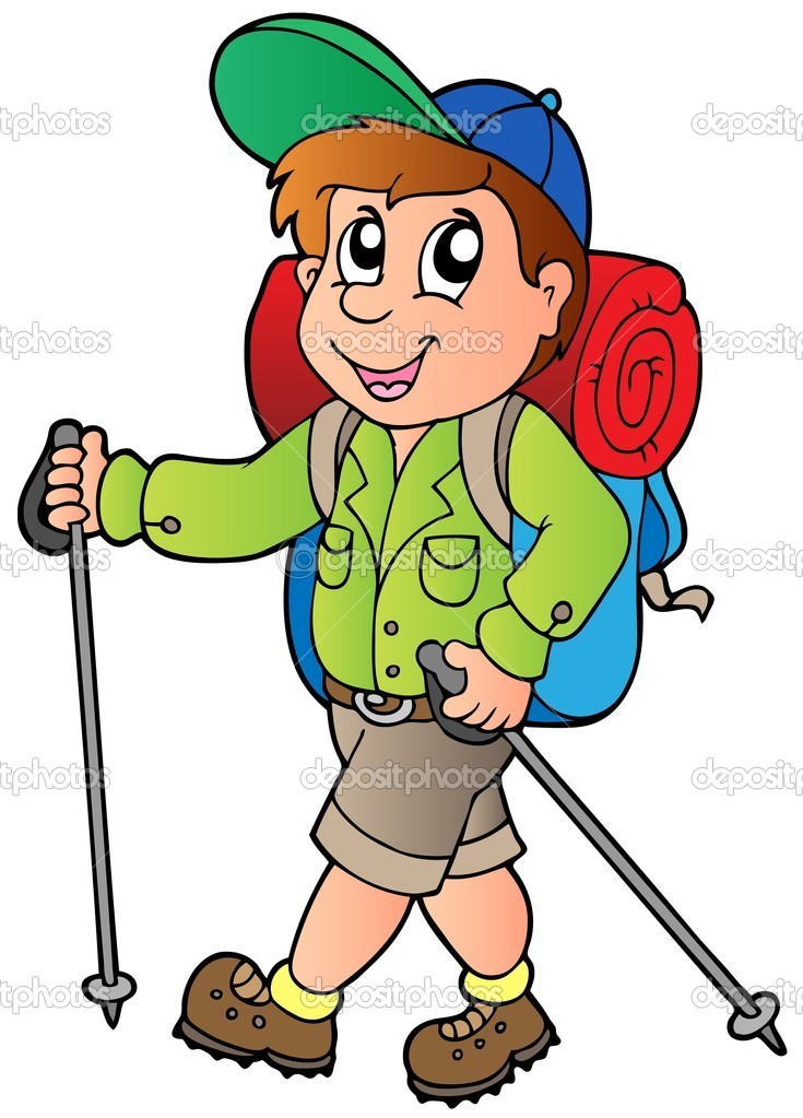 Cartoon Hiker Boy   Stock Vector   Clairev  6224707