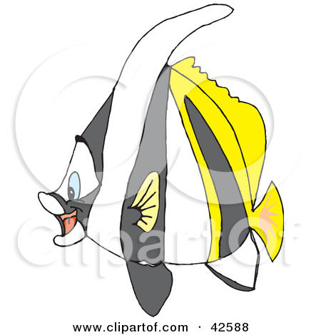 Clipart Illustration Of A Happy Salt Water Fish By Dennis Holmes