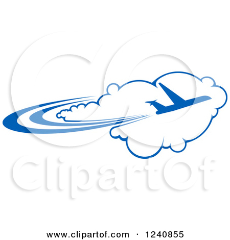 Commercial Airliner Plane Over A Cloud