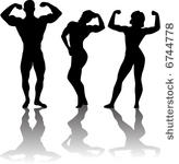 Female Bodybuilder Vector   Download 421 Silhouettes  Page 1