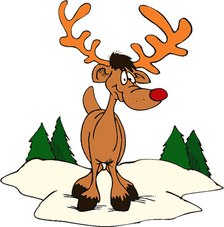 Free Christmas Clipart   Rudolph The Red Nosed Reindeer