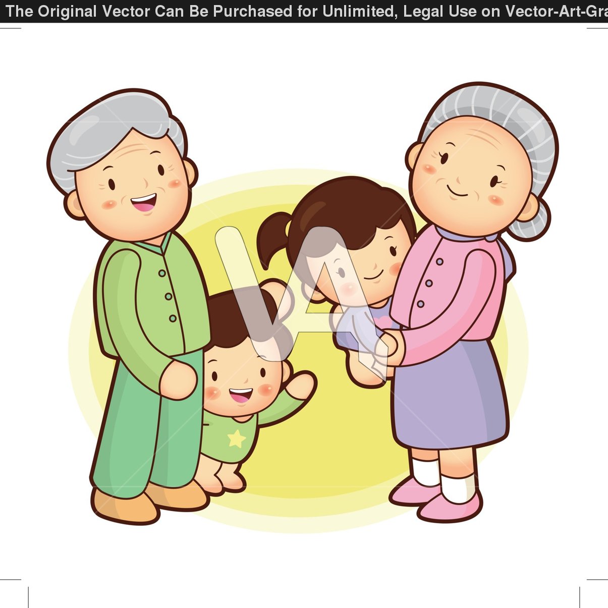 Great Grandfather Clipart Grandmother And Granddaughter Clipart A