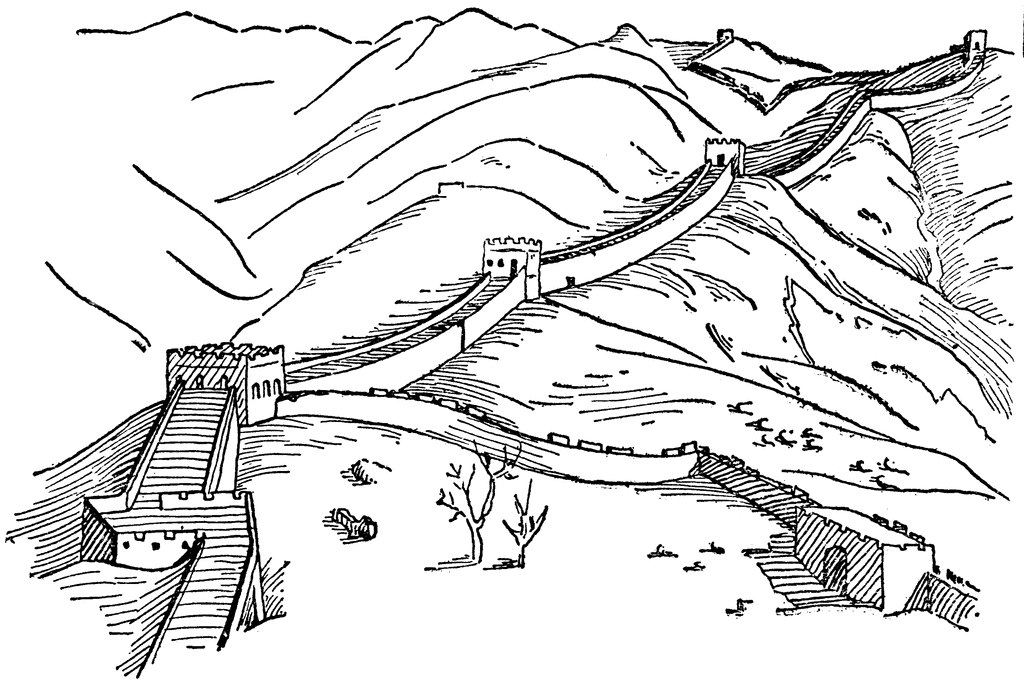 Great Wall Of China   Clipart Etc