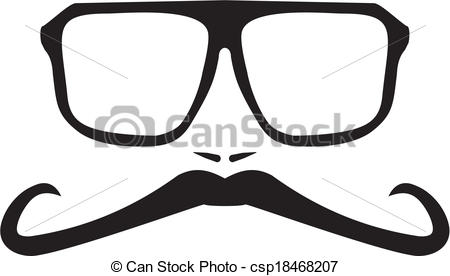 Hipster Glasses Clipart Can Stock Photo Csp18468207 Jpg