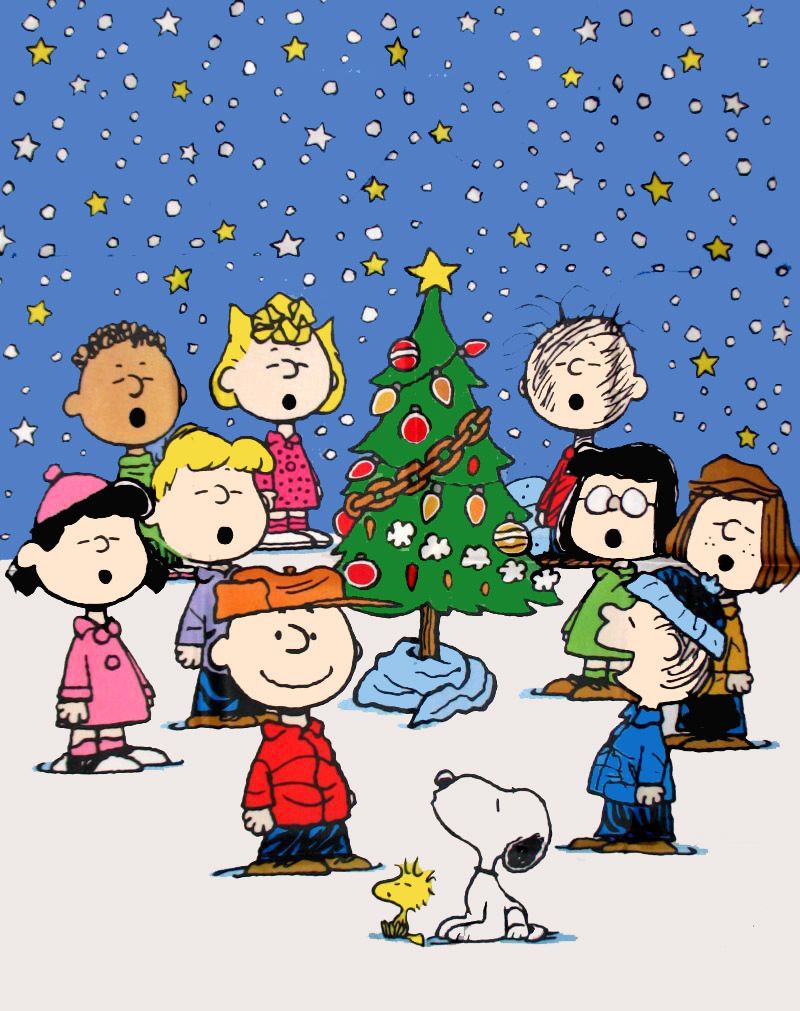 Peanuts Gang Christmas Flag   Rare