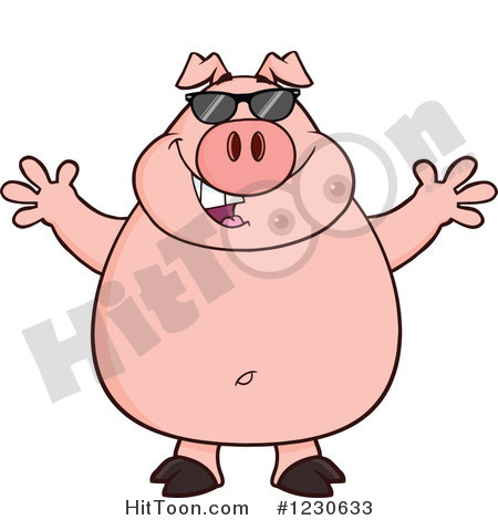 Pictures Fat Pig Clip Art Royalty Free Clipart Illustration Pictures