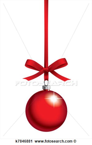 Rot Weihnachtskugel Mit Schleifchen Gro E Clipart Grafik Anschauen