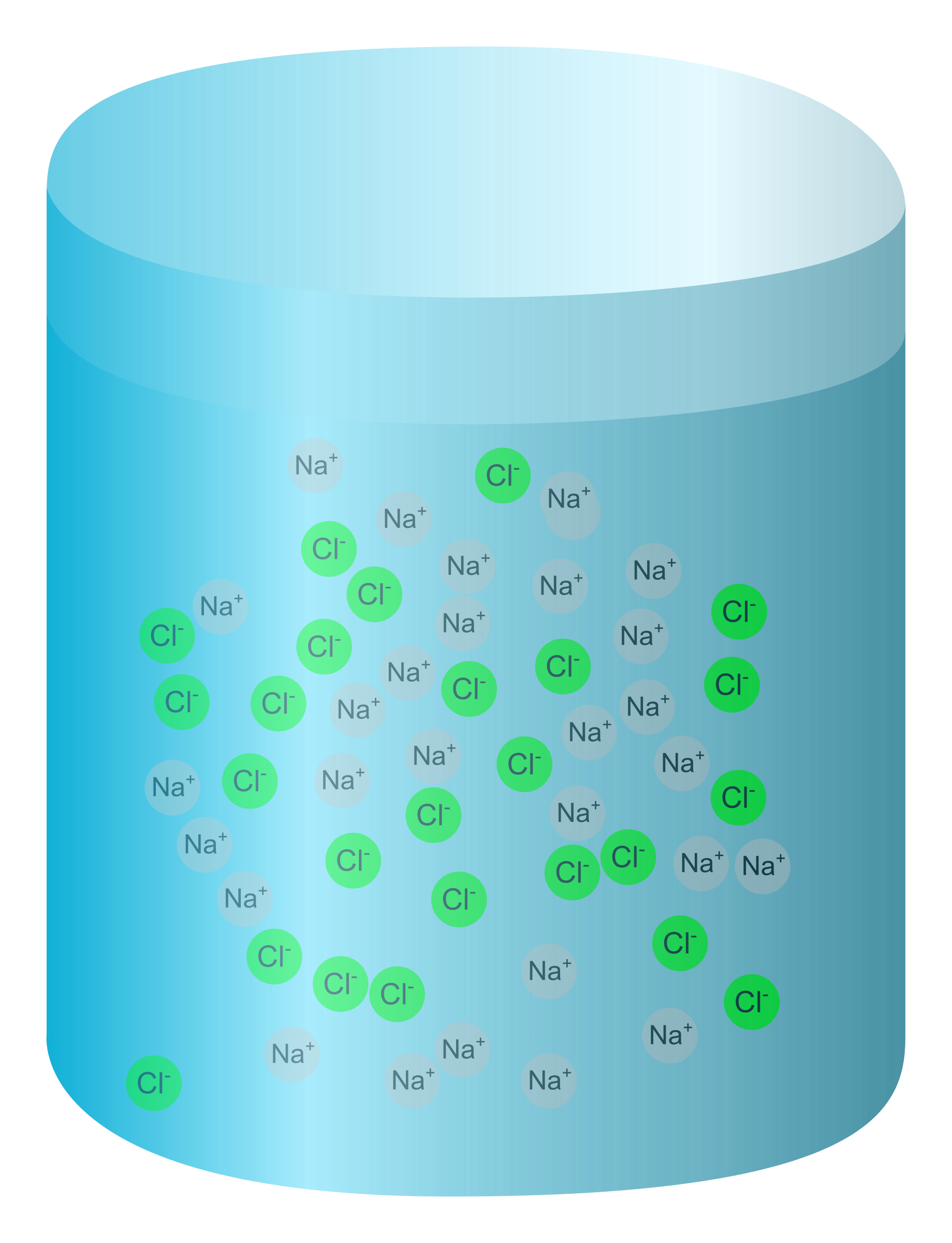 Salt Water  Ions Displayed  By Jhnri4