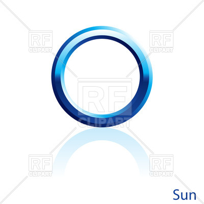Signs Symbols Maps Shiny Blue Sun Sign On White Background Download