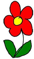 Streublume Rot   Blume Rot Clipart
