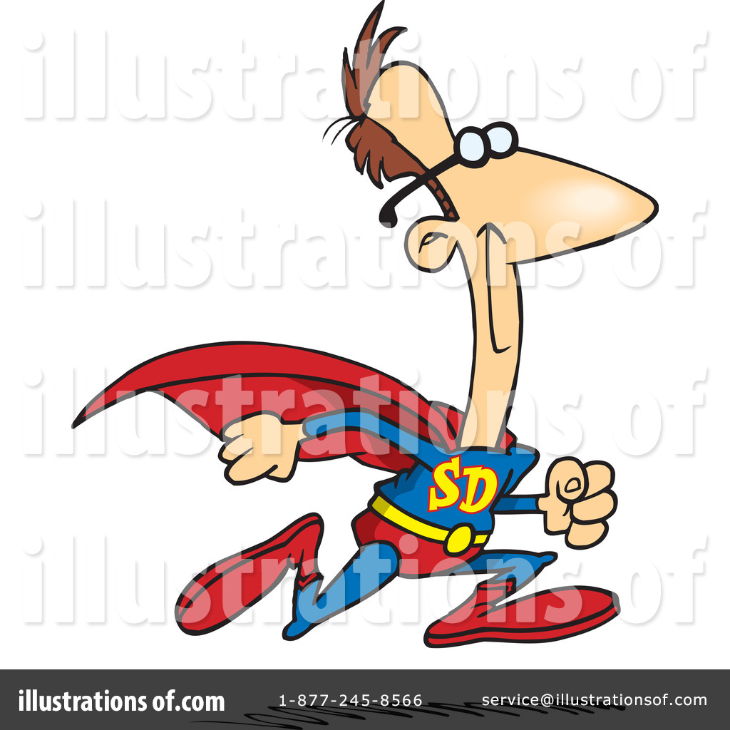 Super Hero Clipart  1048665 By Ron Leishman   Royalty Free  Rf  Stock    