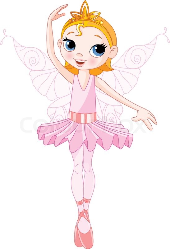 2049191 Vector Illustration Of Little Cute Dancing Fairy Ballerina Jpg