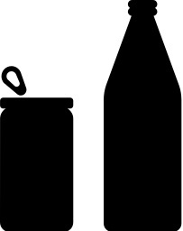 Cans And Bottles   Http   Www Wpclipart Com Signs Symbol Bw