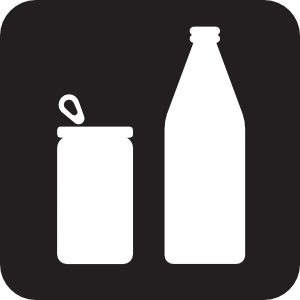 Cans Or Bottles Black Clip Art At Clker Com   Vector Clip Art Online