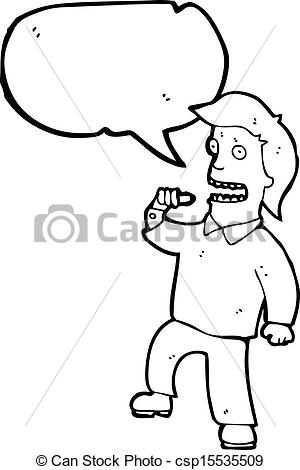 Cartoon Confident Man Pointing At Self Csp15535509   Search Clip Art