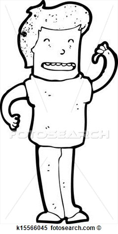 Clipart   Cartoon Man Pointing At Self  Fotosearch   Search Clip Art
