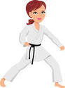 Digital Clipart Karate Girls Wate R Bottle Labels Printable For Karate