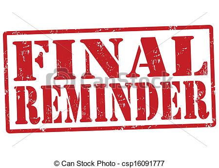 Final Reminder Grunge Rubber Stamp On    Csp16091777   Search Clipart