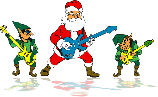 Free Christmas Clipart   Santa And Elf Clipart