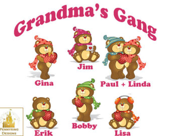 Grandma S Gang Papa Granny Gran Dmother Great Grandpa Mom Aunt Abuela    