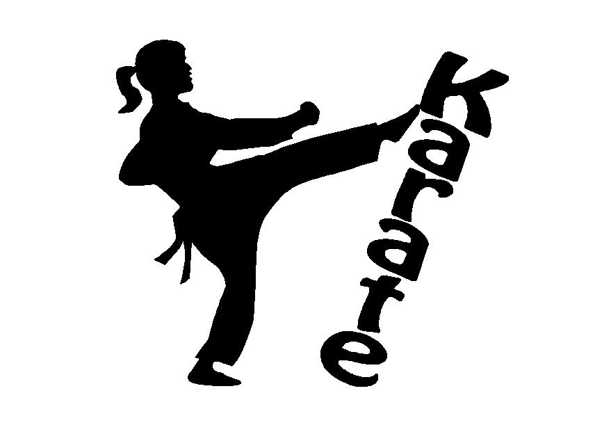 Karate Girl Decal 2 Sport Decals Spirit Decals Sport Spirit