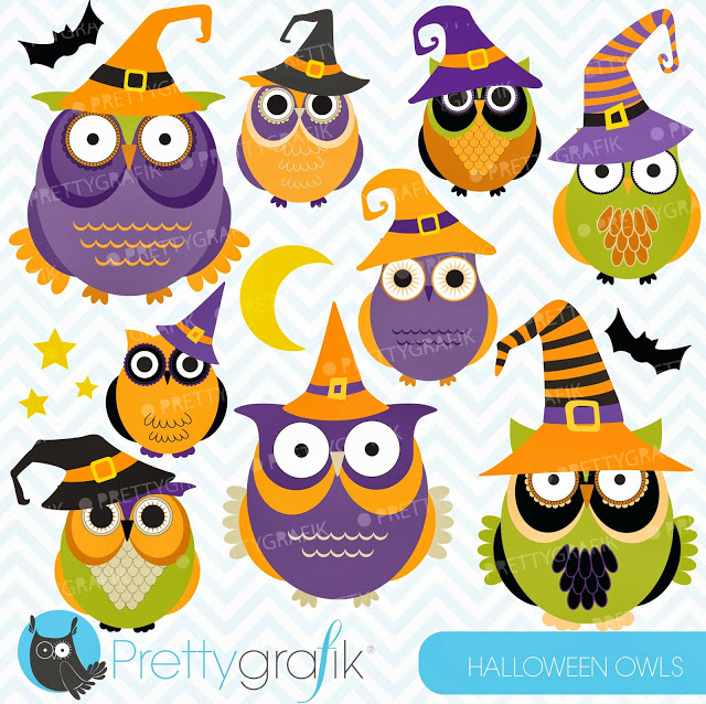 New Item  Halloween Owls   Prettygrafik Digital Art