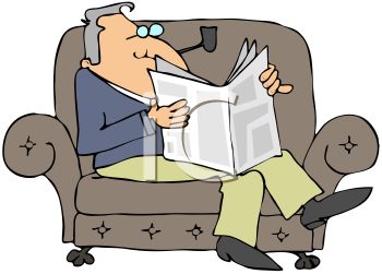 Now Reading In Chair Clipart