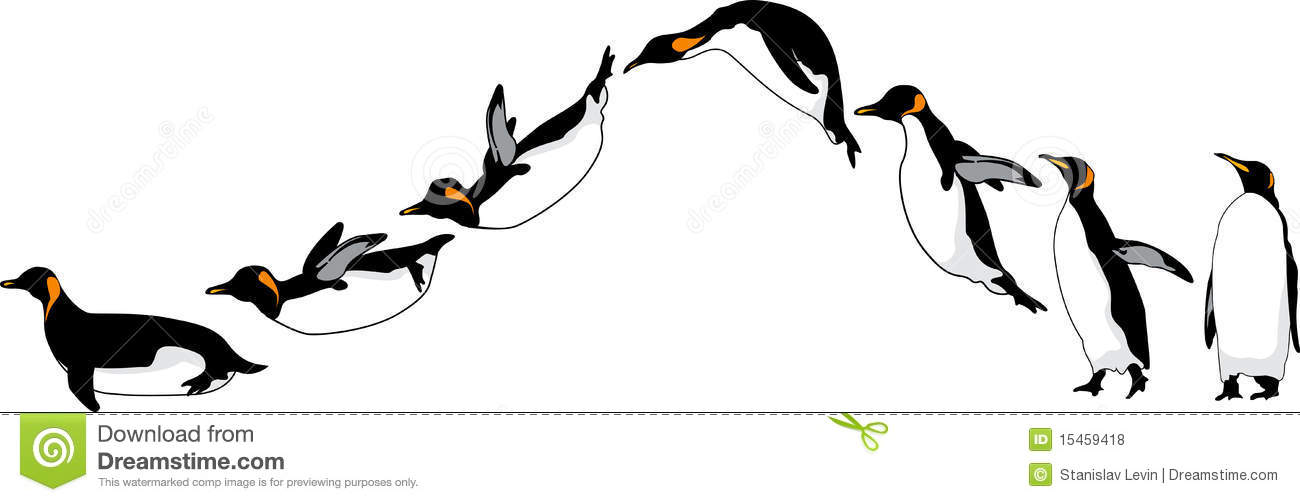 Penguin Sliding Clipart Sliding Penguins 15459418 Jpg