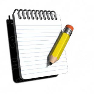 Quality Royalty Free Notepad W Pencil Powerpoint Graphics And Notepad    