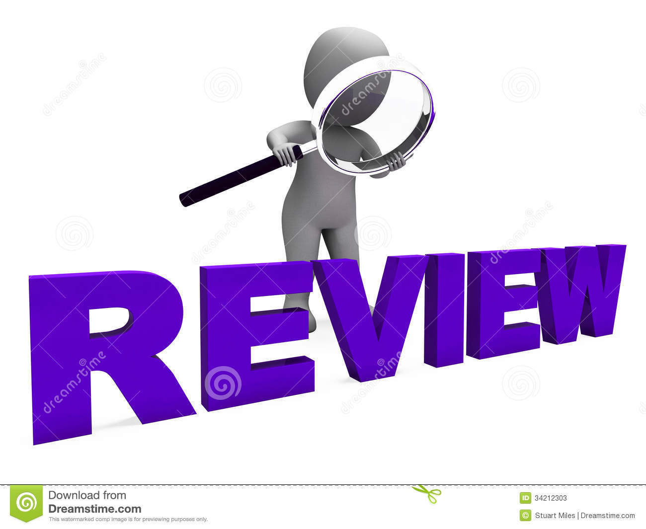 Review Character Shows Reviewing Evaluate And Reviews Stock Photos
