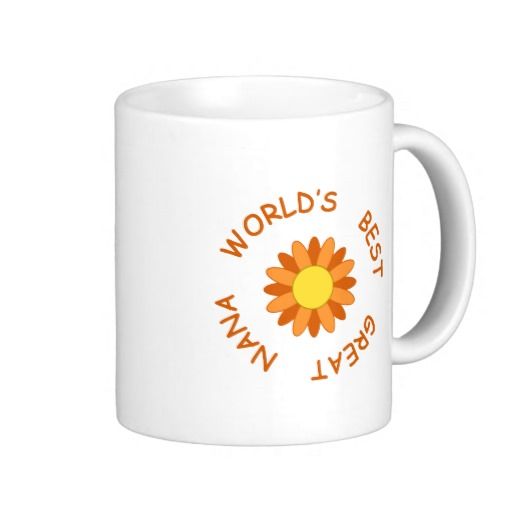 Sold  World S Best Great Nana Mug With Orange And Yellow Clipart    